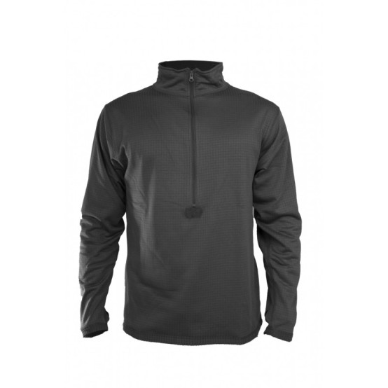 MAGLIA GRID FLEECE NERO