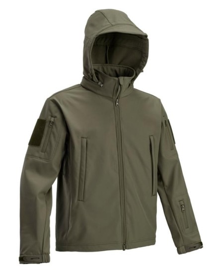 TACTICAL SOFTSHELL JACKET VERDE OLIVA