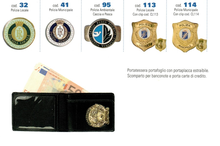 PORTATESSERE - PORTAFOGLIO POLIZIA