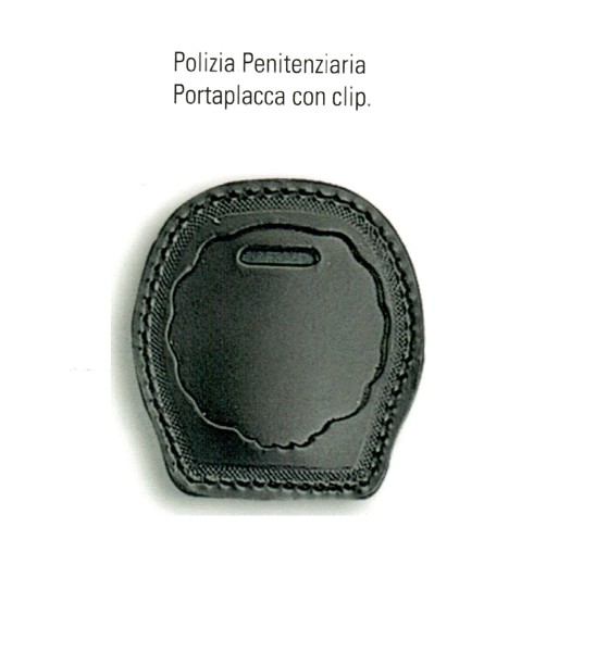 PORTAPLACCA CON CLIP POLIZIA PENITENZIARIA